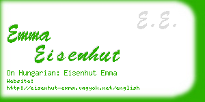 emma eisenhut business card